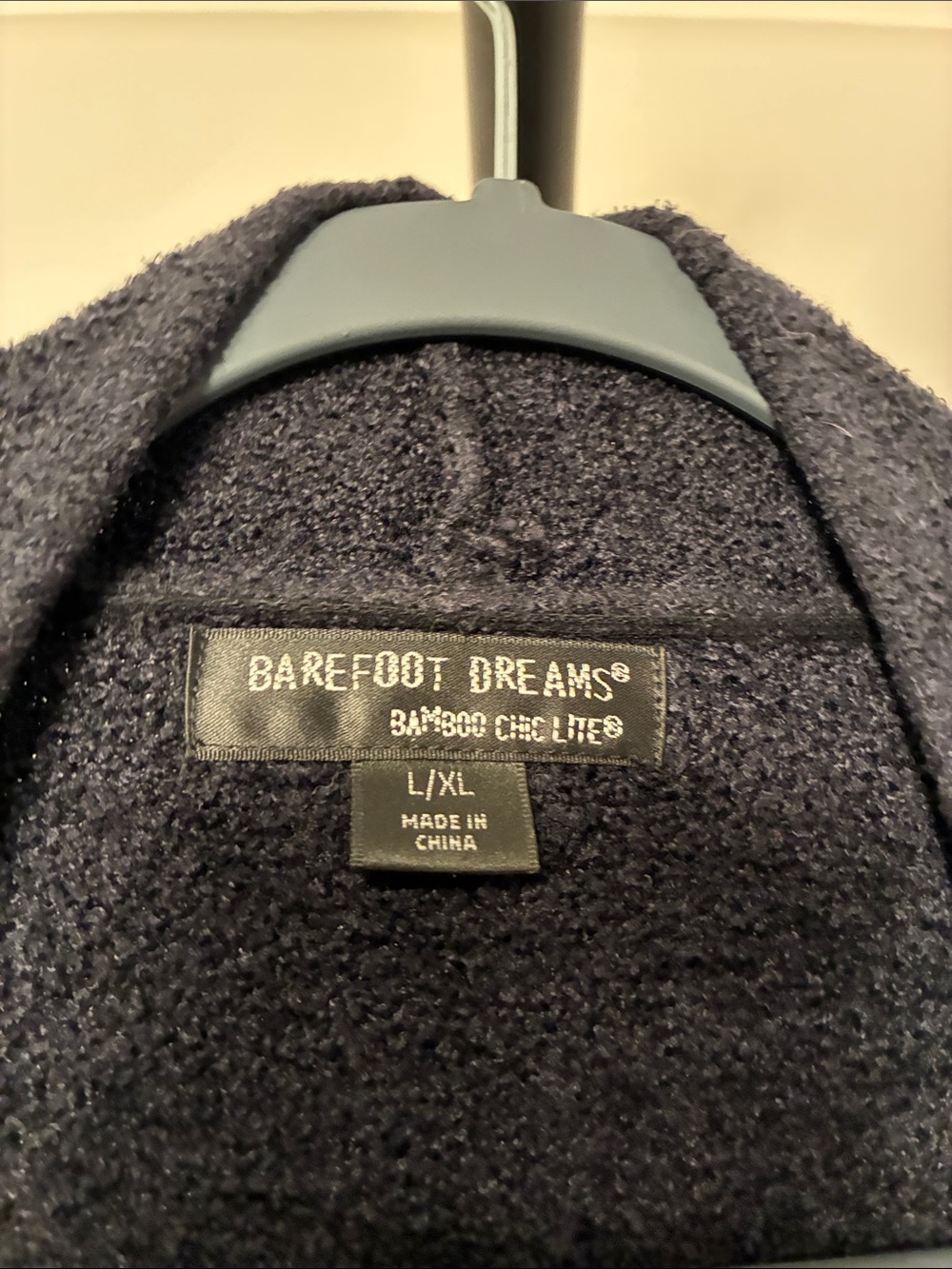 Barefoot Dreams Navy Blue Open-Front Draped Cardigan Large XL - Picture 6 of 9